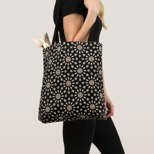 Golden Sun Retro Tote Bag