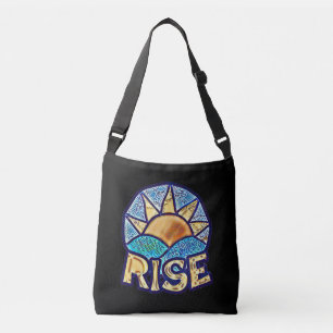 Golden Sun Rise ~ Uplifting Message Crossbody Bag