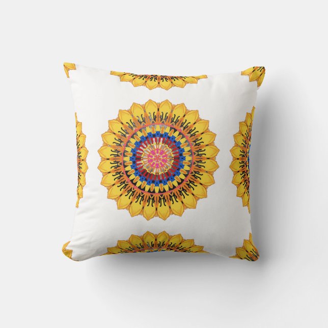 Golden sunburst  cushion (Front)