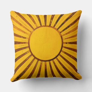 Golden Sunburst Cushion