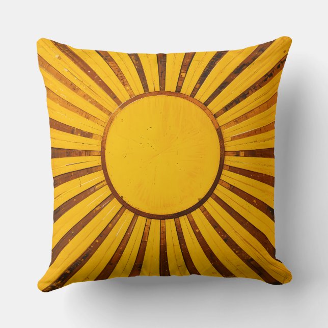 Golden Sunburst Cushion (Back)