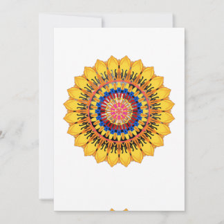 Golden sunburst - Envelope Invitation