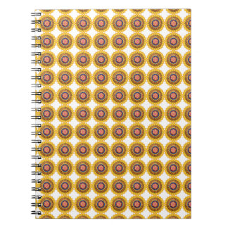 Golden sunburst notebook