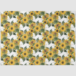 Golden Sunflower Design 7 Tissue Paper