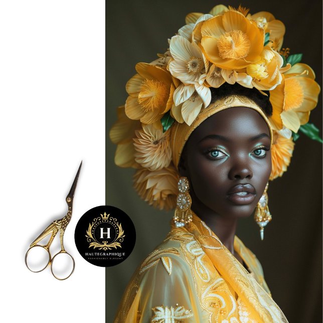 Golden Sunflower Headdress Decoupage Tissue Paper (Creator Uploaded)