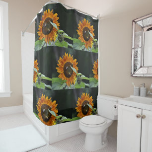 Golden Sunflower Shower Curtain