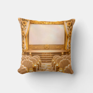 Golden Sunflower Vintage Cinema Cushion
