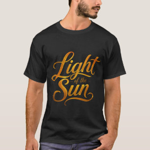 Golden Sunlight Typography T-Shirt