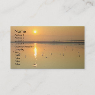 Golden Sunrise Business Card