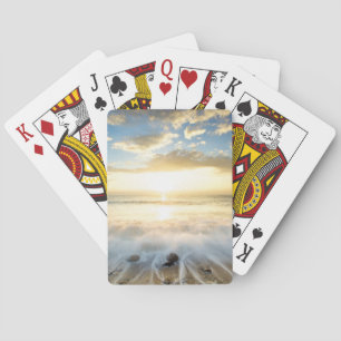 Golden Sunrise Playing Cards