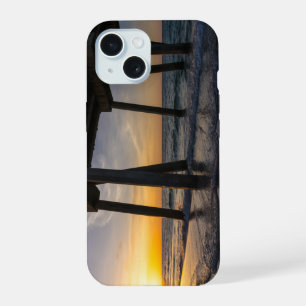 Golden Sunrise Under Pensacola Pier iPhone Case