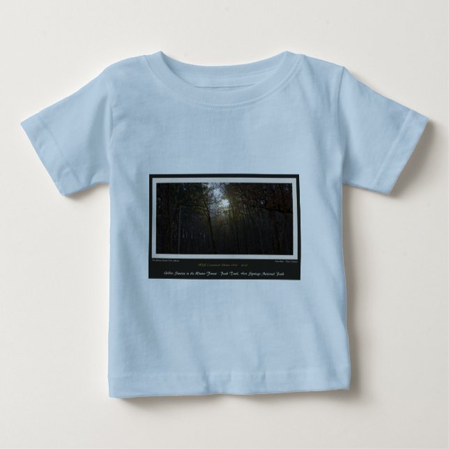 Golden Sunrise Winter Forest Centennial Ed Baby T-Shirt (Front)