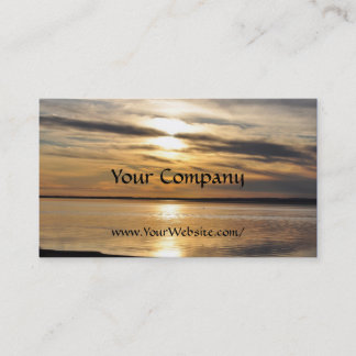 Golden Sunset 3 - business card template