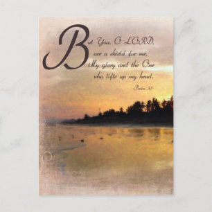 Golden Sunset and Psalms / Bible Verse Gift Sets Postcard