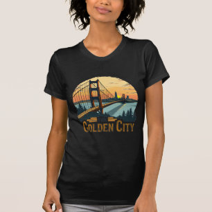 Golden Sunset bridge scene T-Shirt
