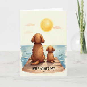 Golden Sunset Fathers Day Card