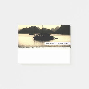 Golden Sunset, Halong Bay boats - Vietnam (office) Post-it Notes