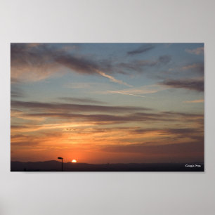 Golden Sunset in Sardinia - Italy Poster