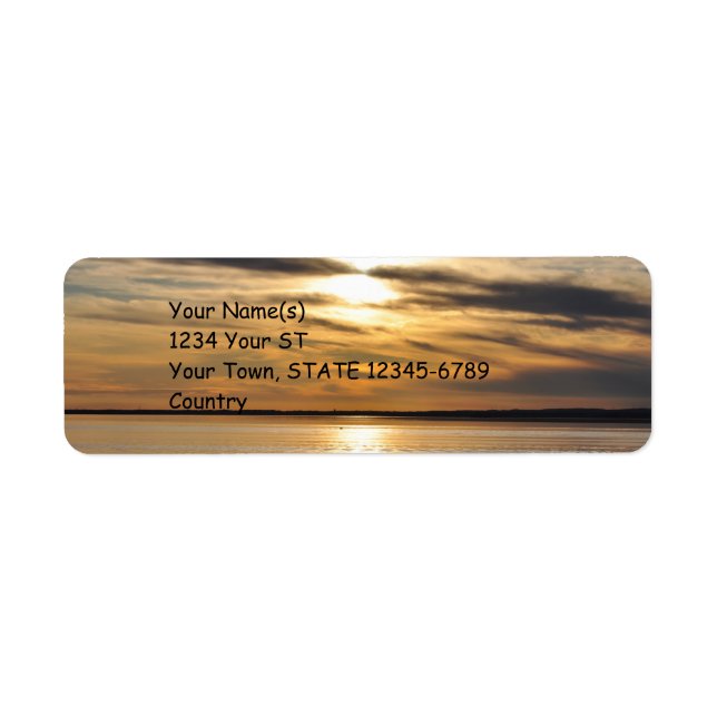 Golden Sunset - return address labels (Front)