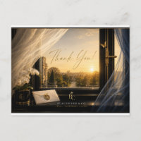 Golden Sunset Window Thank You Postcard | Regal
