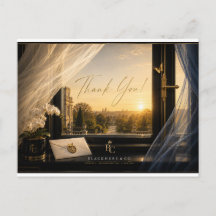 Golden Sunset Window Thank You Postcard | Regal