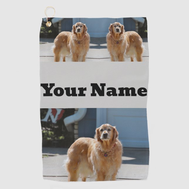 Golden Sunshine Golf Towel (Front)