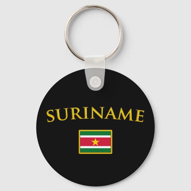 Golden Suriname Key Ring (Front)