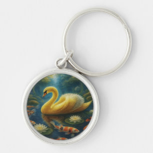 Golden Swan Keychain