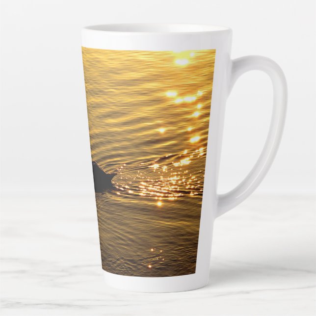 Golden Swan Latte Mug (Right)