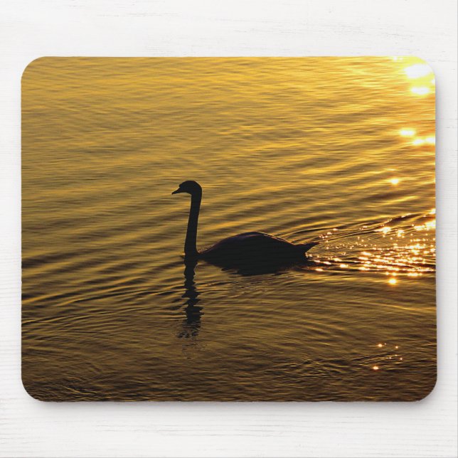 Golden Swan Mouse Pad (Front)