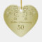 Golden swirls 50th Wedding Anniversary Ornament