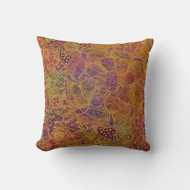 Golden Tapestry Cushion (Front)