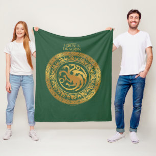 Golden Targaryen Crest Fleece Blanket
