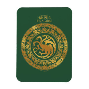 Golden Targaryen Crest Magnet