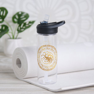 Golden Targaryen Crest Water Bottle