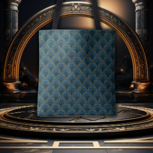 Golden & Teal Gatsby Glamour Tote Bag
