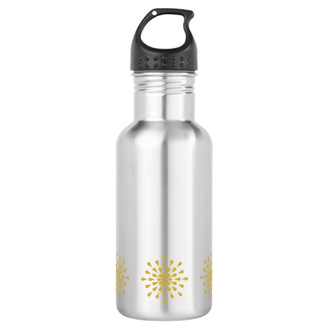 Golden teardrops 710 ml water bottle (Front)