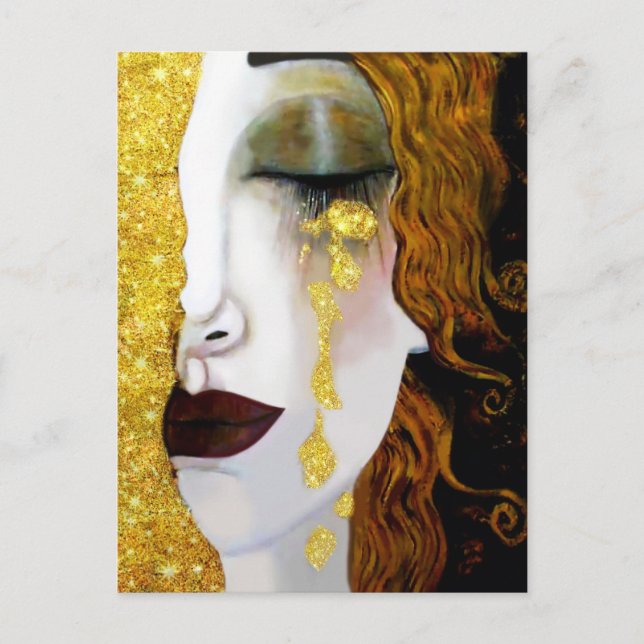 Golden Tears, Gustav Klimt  Postcard (Front)