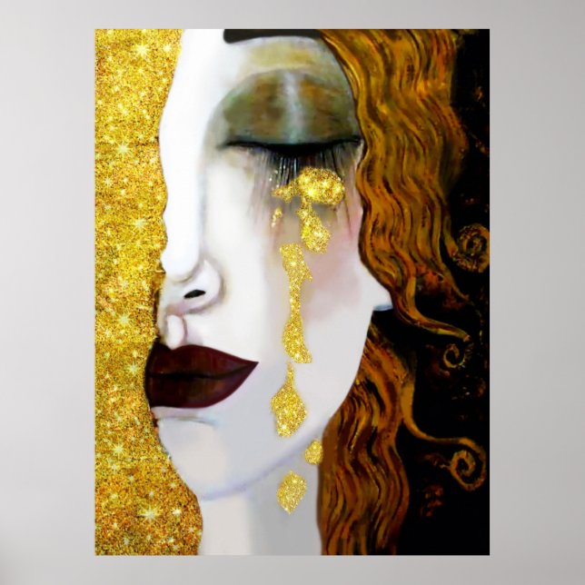 Golden Tears, Gustav Klimt  Poster (Front)