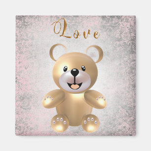 Golden Teddy Bear 2 Magnet