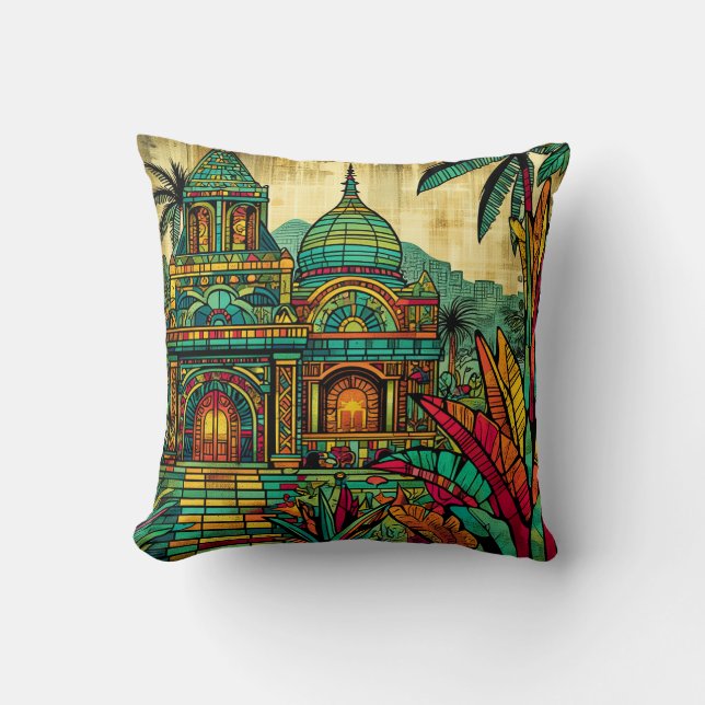 golden temple cushion (Front)