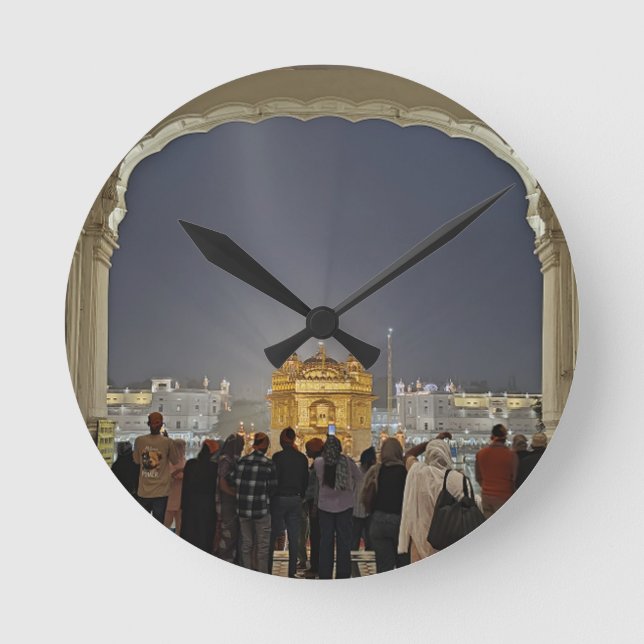 golden temple round clock (Front)