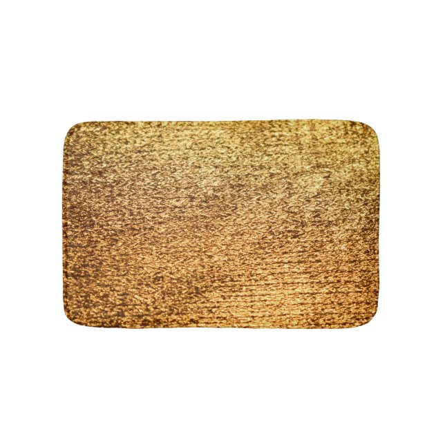 Golden textile: glamourous macro background. bath mat (Front)