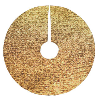 Golden textile: glamourous macro background. brushed polyester tree skirt