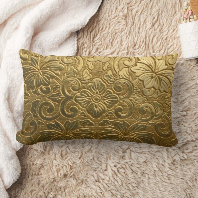 Golden Texture Lumbar Pillow (Blanket)