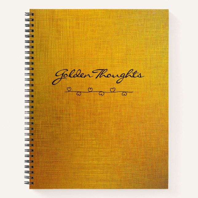 Golden Texture Notebook (Front)