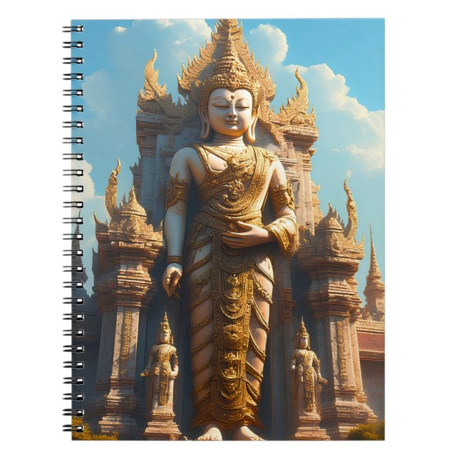 Golden Thai Temple Guardian Notebook (Front)