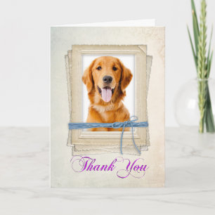 Golden Thank You Card