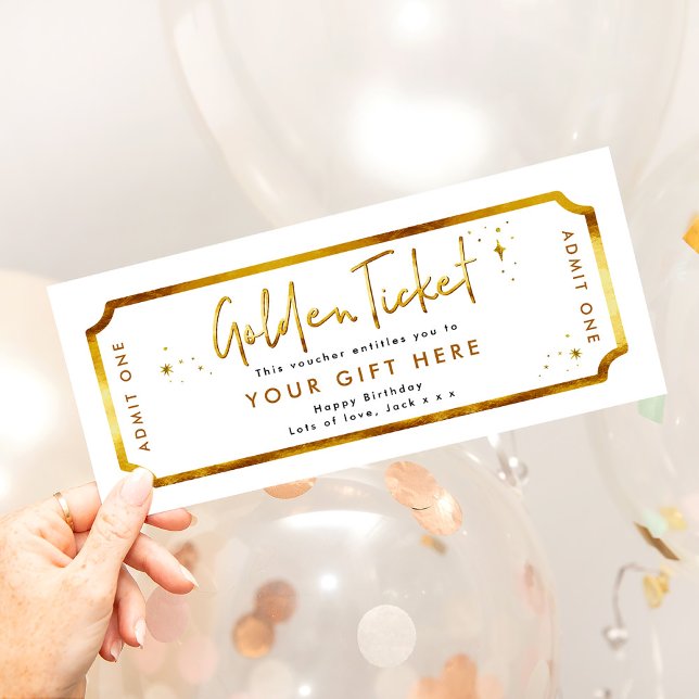 Golden Ticket Birthday Voucher (Creator Uploaded)