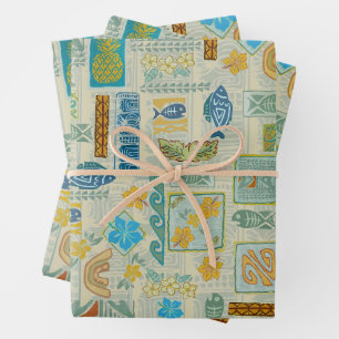 Golden Tiki Tropix Gift Wrap
